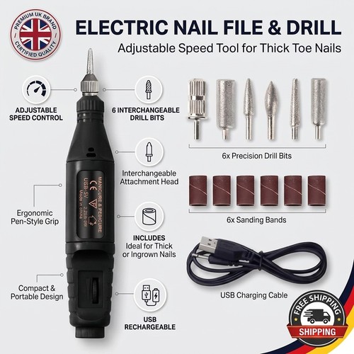 Electric nail file - electric, thick